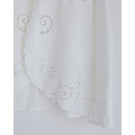【anuke】Cutwork Opencollar Shirts　※納期　3月上旬〜4月上旬