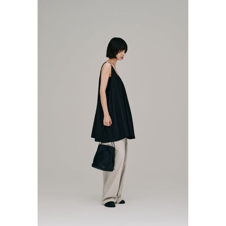 【Hella】lace trim gather tunic　※納期3月下旬～4月下旬