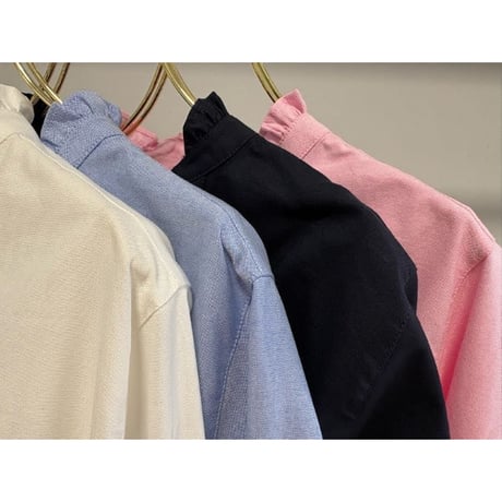 【ＭARGAUX VINTAGE】オックスフォードフリルシャツ