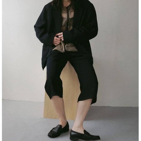 【anuke】Tweed Mesh Capripants　※納期3月下旬～4月下旬