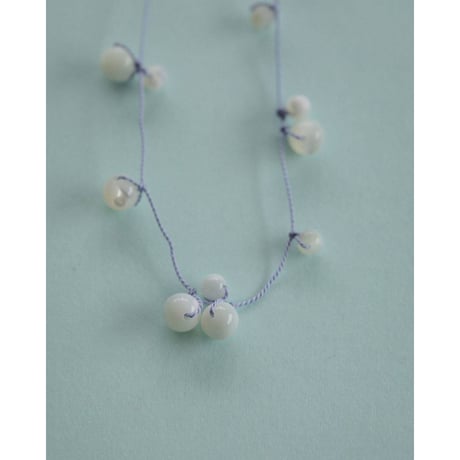 【anuke】Stone Silkcord Necklace　※納期3月上旬～4月上旬