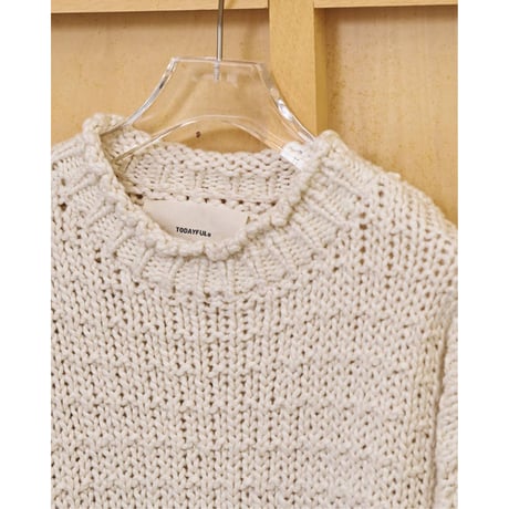 【TODAYFUL】Cotton100% Lowgauge Knit　※納期2月上旬～3月上旬
