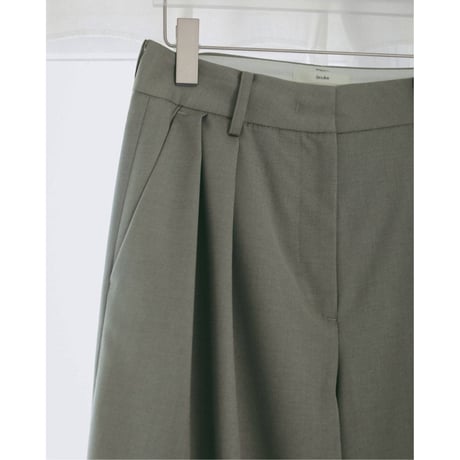 【anuke】Twill Tuck Widepants