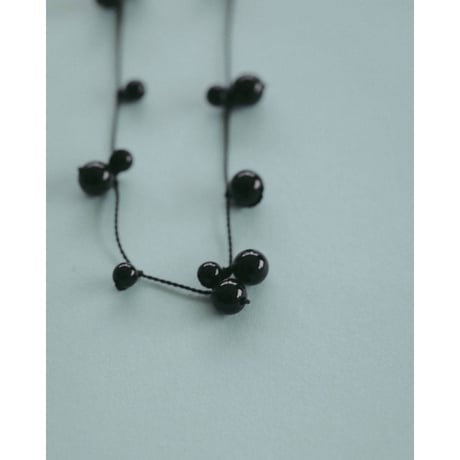 【anuke】Stone Silkcord Necklace　※納期3月上旬～4月上旬