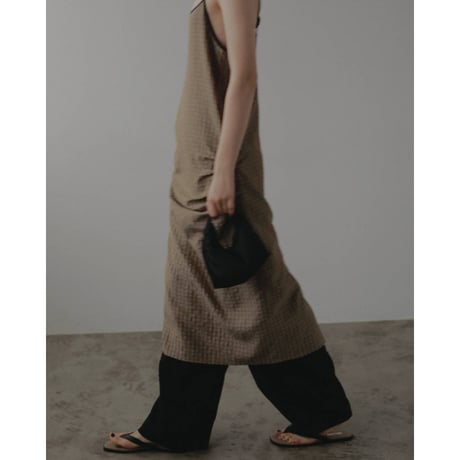 【anuke】Suckercheck Cami Onepiece　※納期5月下旬〜6月下旬