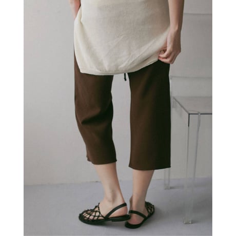 【anuke】Back Satin Capripants　※納期3月下旬～4月下旬