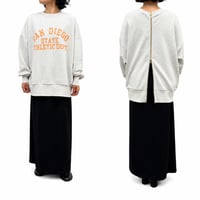 【siro de labonte】2way zipup wide pullover