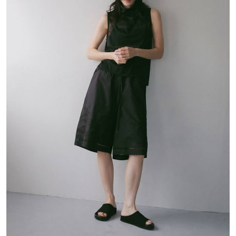 【anuke】Sleeveless Chiffon Tops　※納期4月中旬〜5月中旬