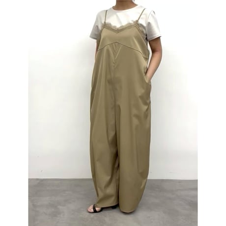 【CLOCHE】レース切替サロペット