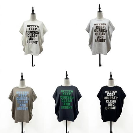 【siro de labonte】message tuck T shirt　※納期3/下～4/下