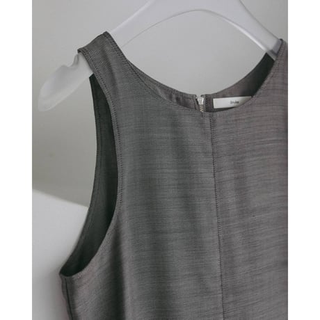 【anuke】Woolchambray Sleeveless Onepiece　※納期4月中旬～5月中旬