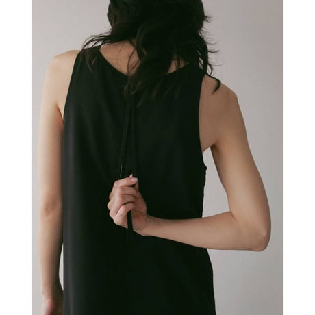 【anuke】Woolchambray Sleeveless Onepiece　※納期4月中旬～5月中旬