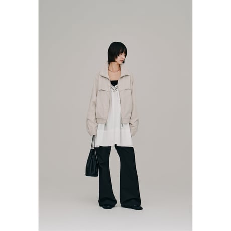 【Hella】lace trim gather tunic　※納期3月下旬～4月下旬