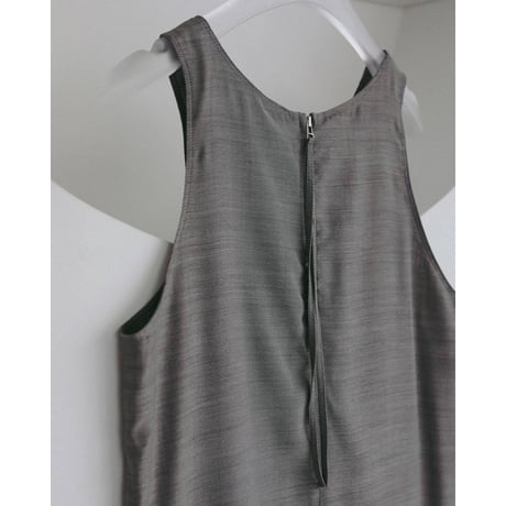 【anuke】Woolchambray Sleeveless Onepiece　※納期4月中旬～5月中旬
