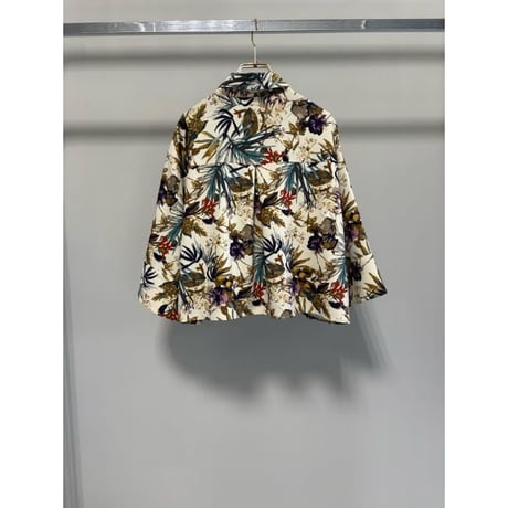 【ＭARGAUX VINTAGE】ボタニカル柄ブラウス