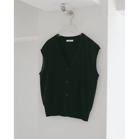 【anuke】Vneck Botton Vest　※納期4月中旬～5月中旬