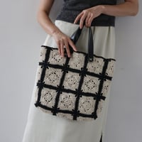 【Aree】Croshet Tote Bag(gusseted)  AR261TB014
