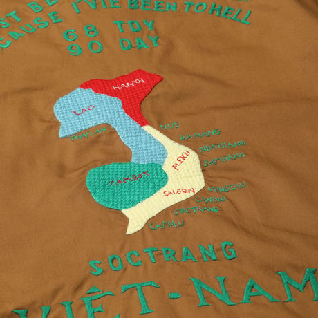 TT15546　テーラー東洋　Late 1960s Style Cotton Vietnam Jacket “VIETNAM MAP”