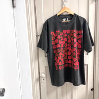 【XLsize】VINTAGE like HAND print T-shirts : 01 【再販不可】