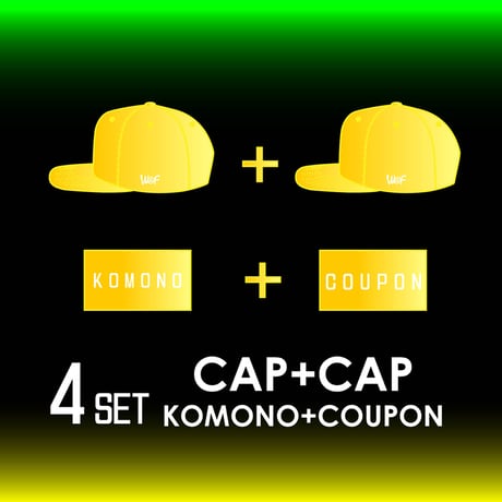 【少数限定】福袋 ガチャ！”CAP+CAP”4点SET