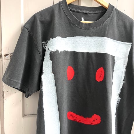 【Lsize】VINTAGE like HAND print T-shirts : 02