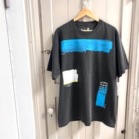 【XLsize】VINTAGE like HAND print T-shirts : 02 【再販不可】