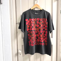 【Lsize】VINTAGE like HAND print T-shirts : 03 【再販不可】