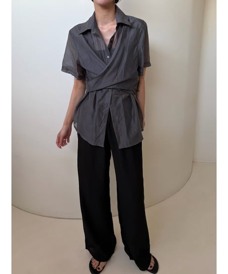 cache-coeur sheer shirt