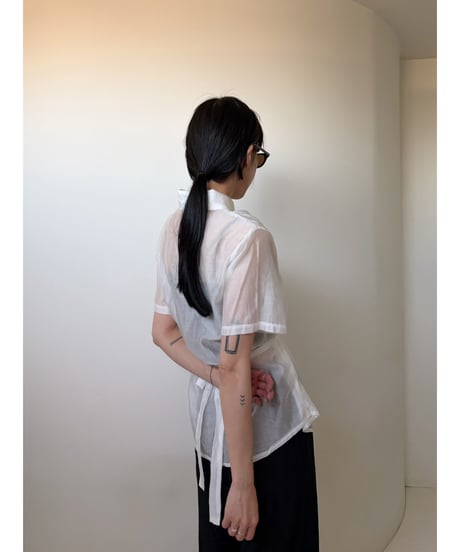 cache-coeur sheer shirt