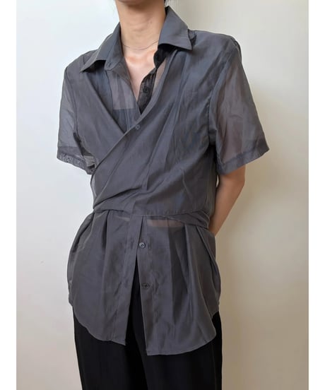 cache-coeur sheer shirt