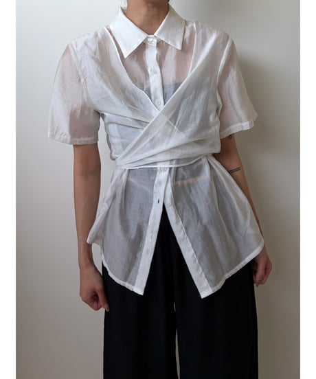 cache-coeur sheer shirt