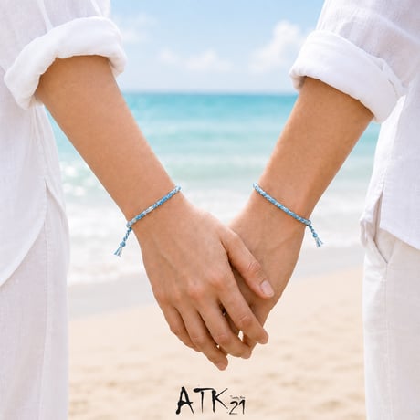 [ATK21] ペアミサンガ 手首用 WRIST 2点セット 願いを結ぶ｜PAIR MISANGA WRIST  のコピー