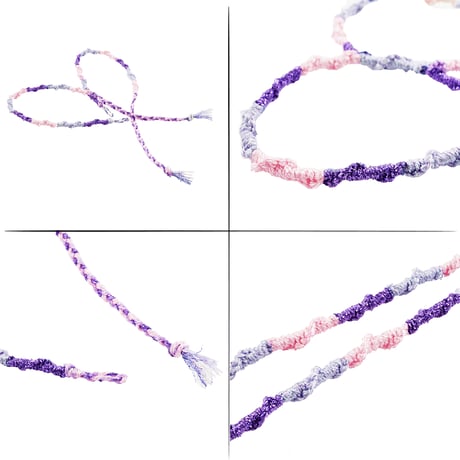 [ATK21] ペアミサンガ 手首用 WRIST 2点セット 願いを結ぶ｜PAIR MISANGA WRIST
