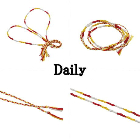 [ATK21]（2点セット）ハンドメイド コンビニカラー ペア ミサンガ アンクレット｜メンズ レディース お揃い カップル 手作り