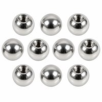 ATK21 ボディピアス 交換用ボールキャッチ 10個セット 16G対応 4mm ネジ式 サージカルステンレス316L シルバー