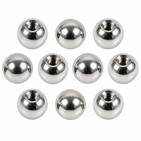 ATK21 ボディピアス 交換用ボールキャッチ 10個セット 16G対応 4mm ネジ式 サージカルステンレス316L シルバー