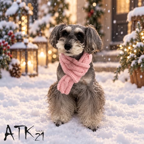[ATK21] ハンドメイド 犬用マフラー｜ケーブル編み 手編み ニット ドッグマフラー 秋冬 防寒 おしゃれ 全9カラー