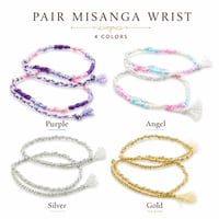[ATK21] ペアミサンガ 手首用 WRIST 2点セット 願いを結ぶ｜PAIR MISANGA WRIST