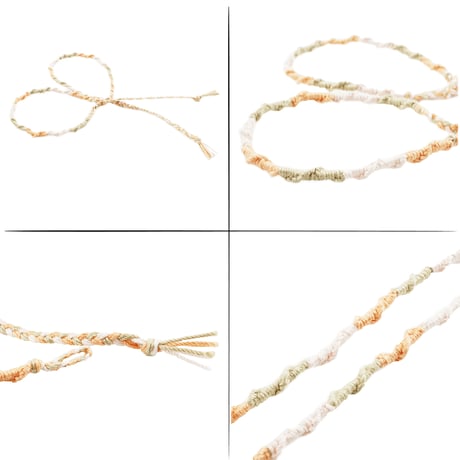 [ATK21] ペアミサンガ 手首用 WRIST 2点セット 願いを結ぶ｜PAIR MISANGA WRIST  のコピー