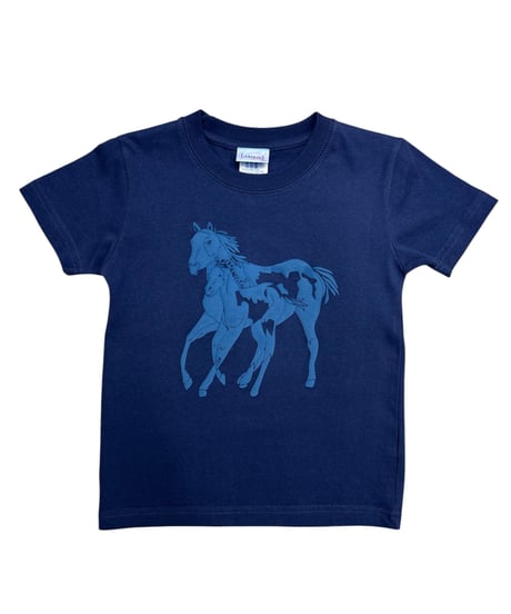Labyrins Don't Cry Horse Kids  Navy  受注販売