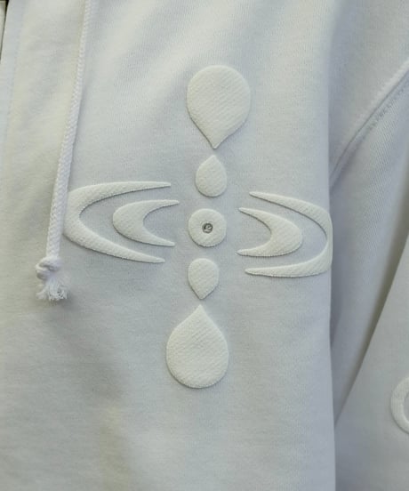 Labyrins   Botanical Hoodie White