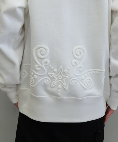 Labyrins   Botanical Hoodie White