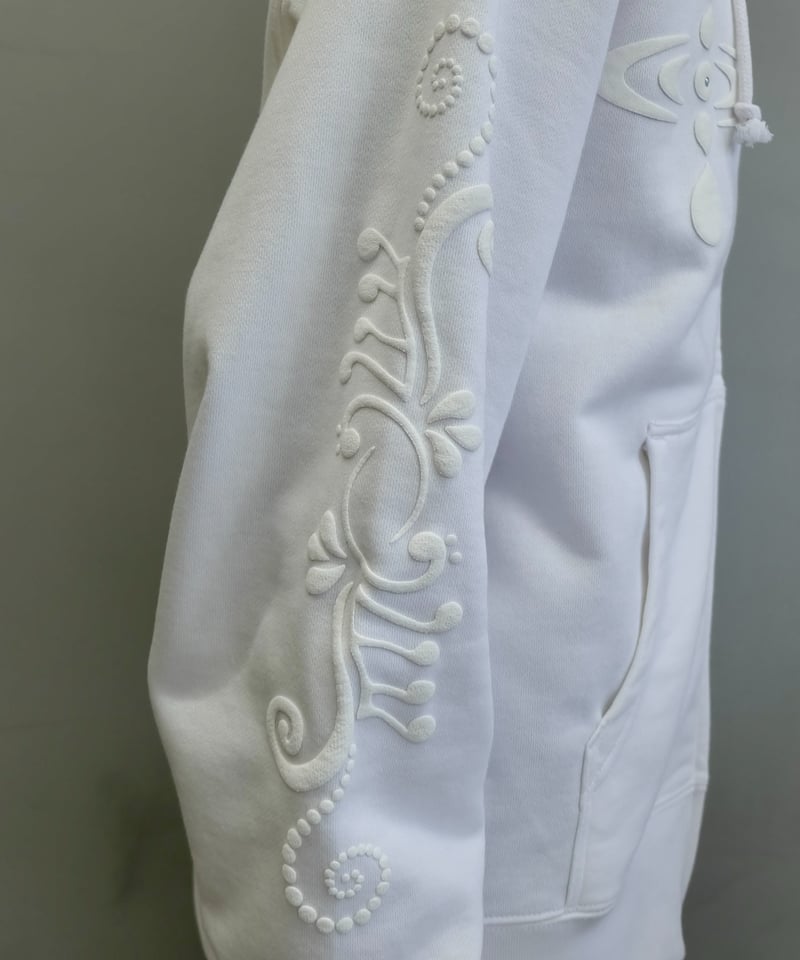 Labyrins Botanical Hoodie White | Shury