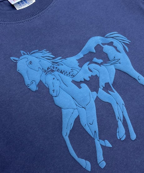 Labyrins Don't Cry Horse Kids  Navy  受注販売