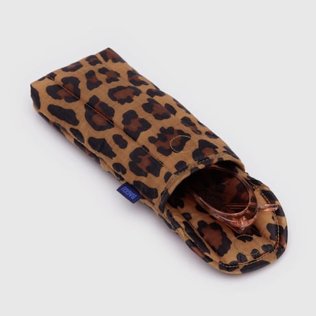 BAGGU / Puffy Glasses Sleeve Leopard