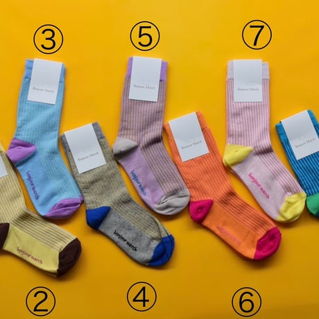 Bonjour March Triple Rib Socks kids