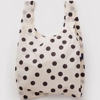 BAGGU // Standard Baggu Cream and Black Polka Dot