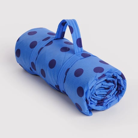 BAGGU/Puffy Picnic Blanket Blue Polka Dot