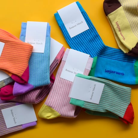 Bonjour March Triple Rib Socks kids