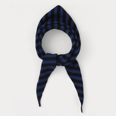 Jo Gordon / STRIPE TRIANGLE NECKERCHIEF NIGHTSKY & BLACK